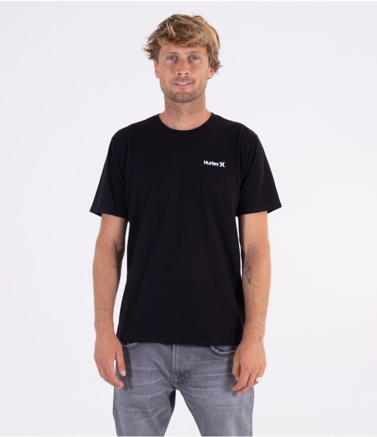 EVERYDAY WASHED SMALL ONE & ONLY SOLID TEE - MEN|BLACK|S