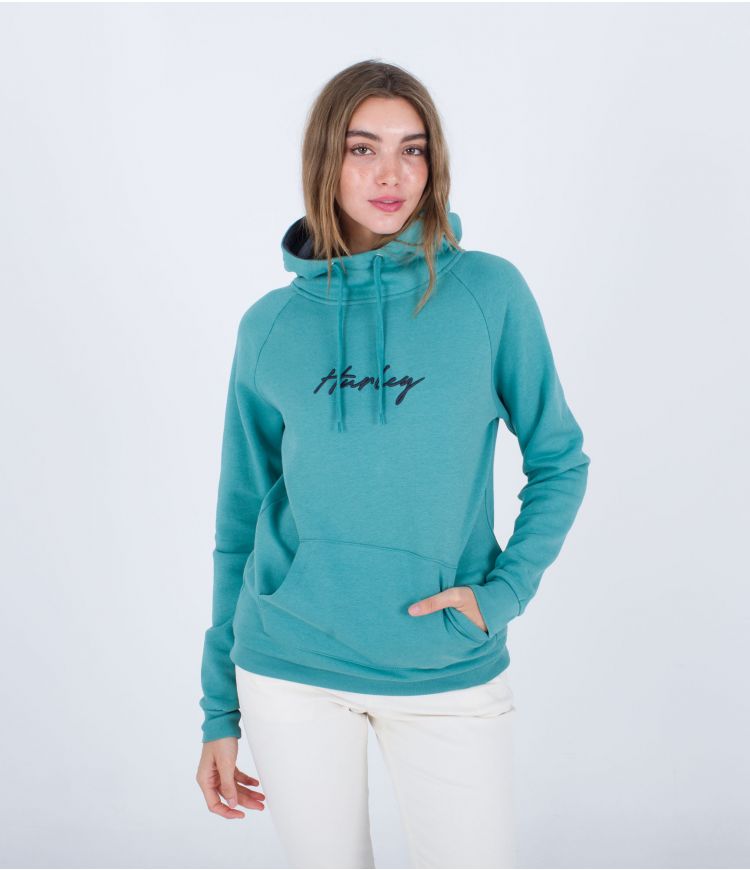 Hurley Double Dip Dye Crew Sweatshirt - Women's Sweatshirts in Thunder Grey
