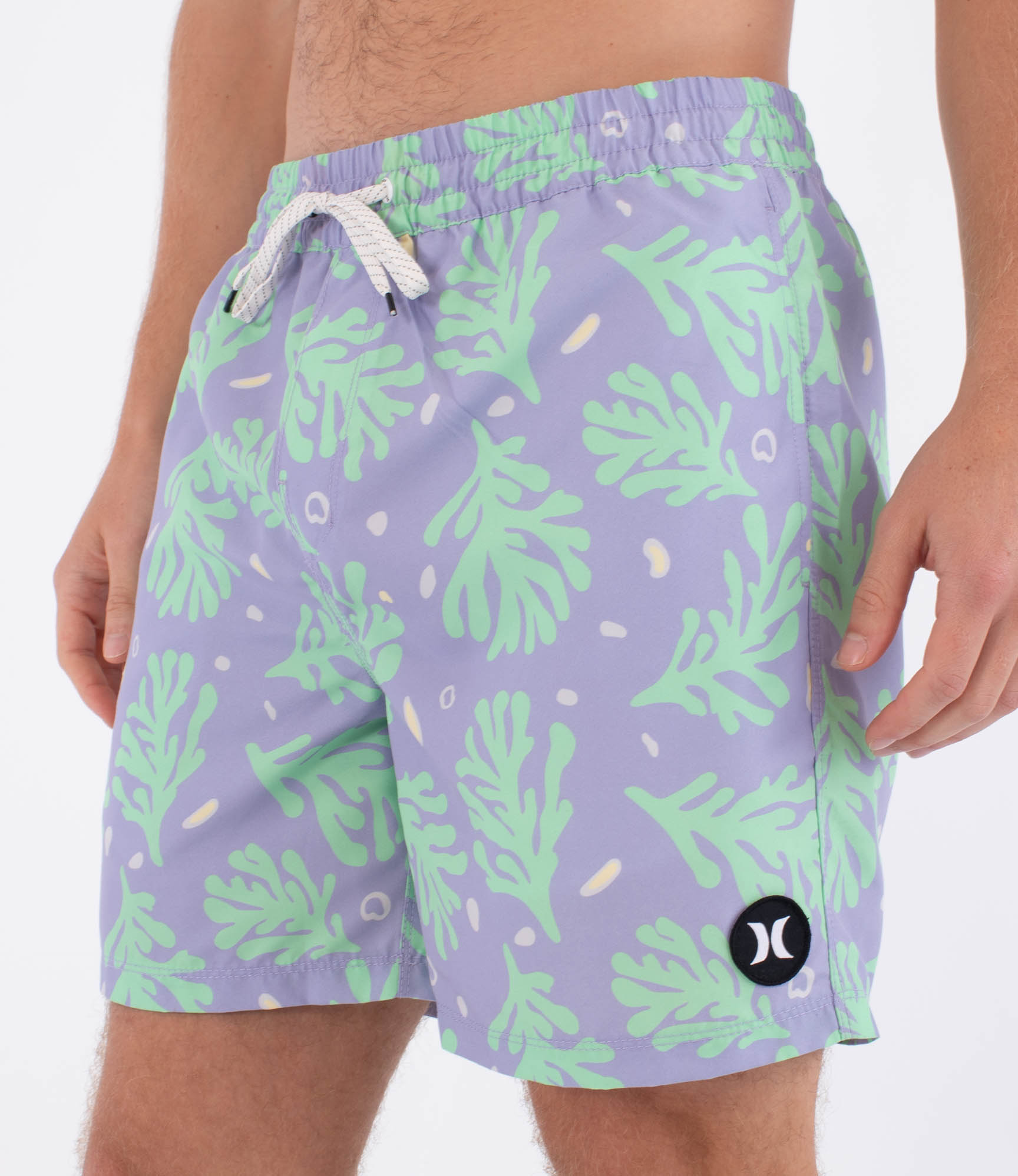 Boardshort  men - volley icon coral|lavender mist|s